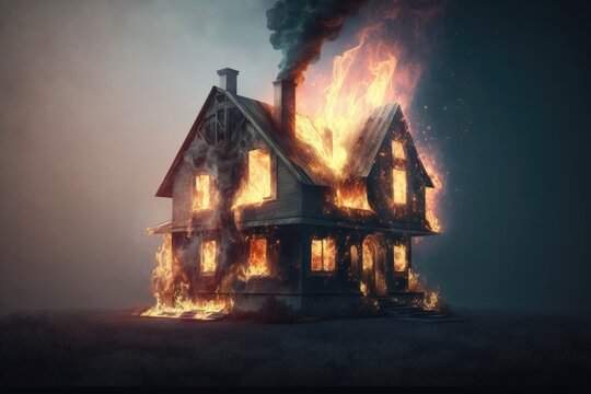 Spiritual significance of a house on fire in dreams