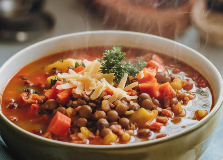 Vegan High Protein Stuffed Pepper Soup