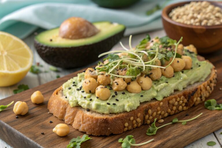 High-Protein Chickpea Avocado Toast